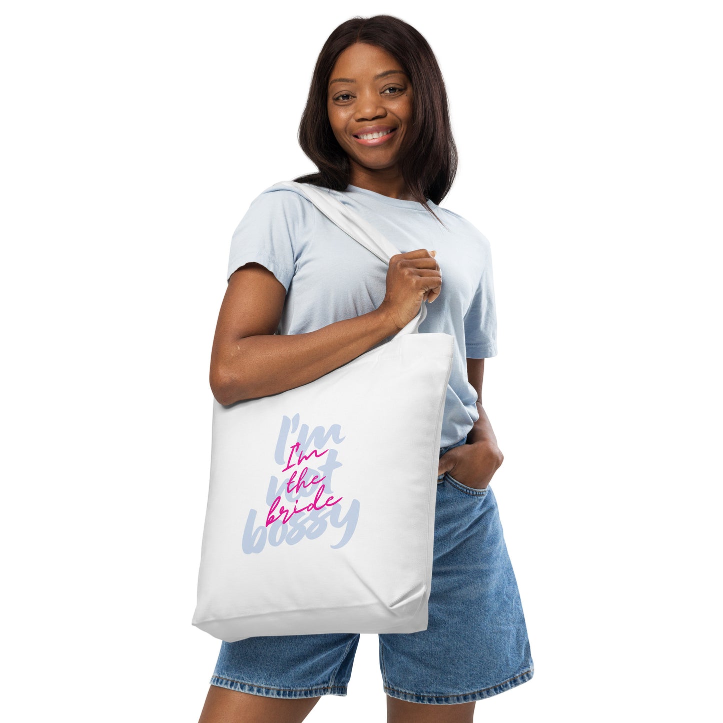 I'M NOT BOSSY, I'M THE BRIDE Tote Blues