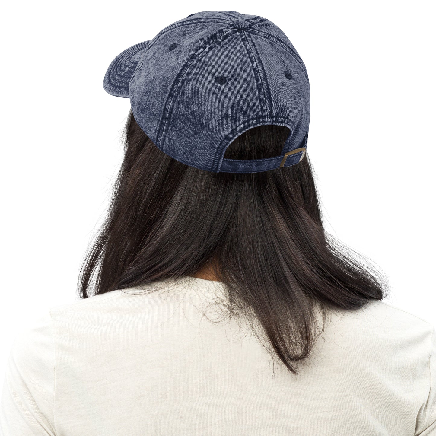 THE BRIDE NEEDS A MARGARITA Vintage-Cap Denim Blue